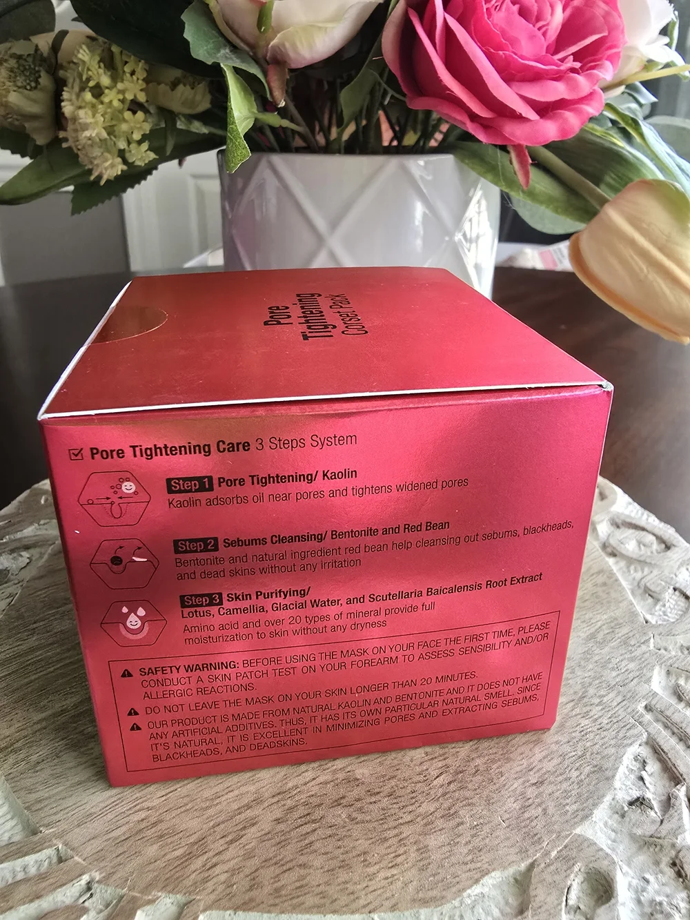 Meditime Pore Tightening Corset Pack — Pink/Black